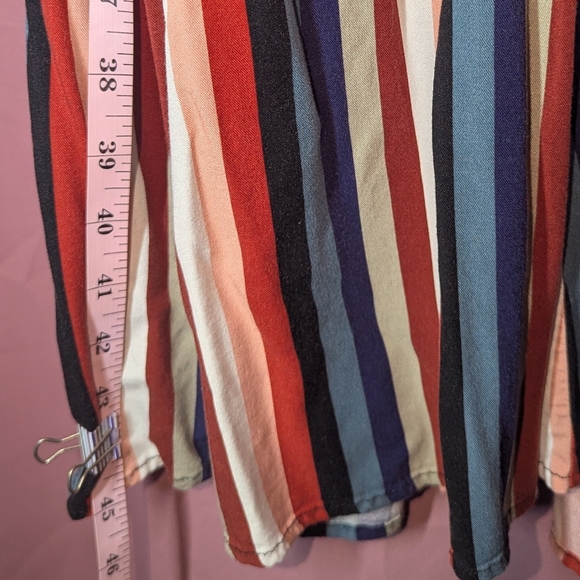 Torrid Challis Striped Button Down Shirt Dress 1x(14-16) - Picture 7 of 12